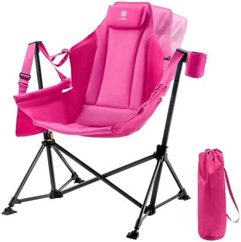 EVER ADVANCED Padded Oversized Hammock Camping Chair, Compact Heavy Duty Swing by EVERADVANCED