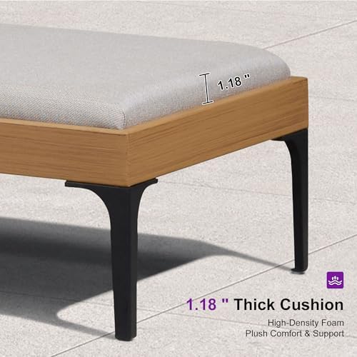PURPLE LEAF Outdoor Chaise Lounge Chair 1 Piece - Image 6