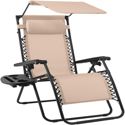 Best Choice Products Oversized Zero Gravity Chair Recliner w/ Canopy by BestChoiceProducts