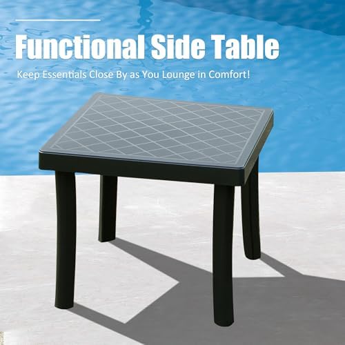 Domi Pool Lounge Chairs, Aluminum Patio Chaise Lounge - Image 6
