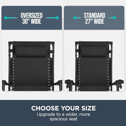 Best Choice Products Oversized Zero Gravity Chair Recliner w/ Canopy - Image 4