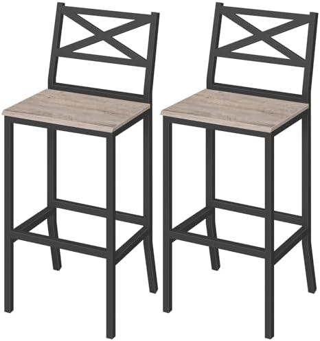 MAHANCRIS Bar Stools, Kitchen Breakfast Bar Chairs, Easy Assembly, by MAHANCRIS