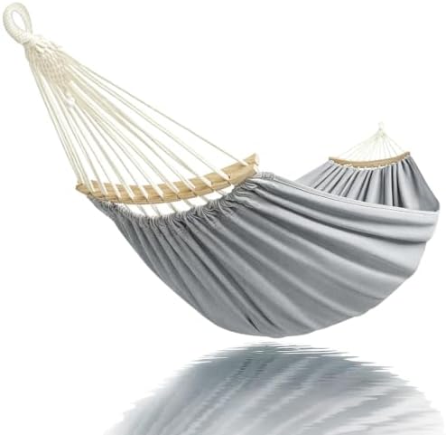 Hammock with Bars Large Outdoor Hammocks bedsize 220 x 150cm by GOCAN