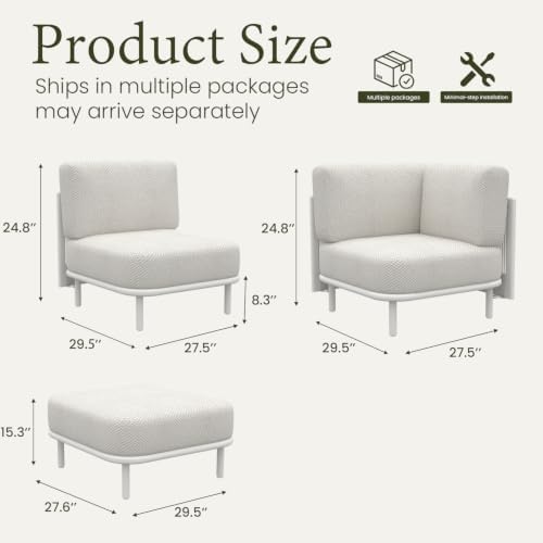 7 Pieces Patio Furniture Set - Image 7