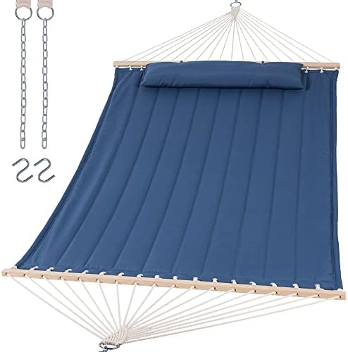 Double Outdoor Hammock with Hardwood Spreader Bar by SUNCREAT
