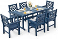 7 Piece HDPE Outdoor Dining Set by Unknown