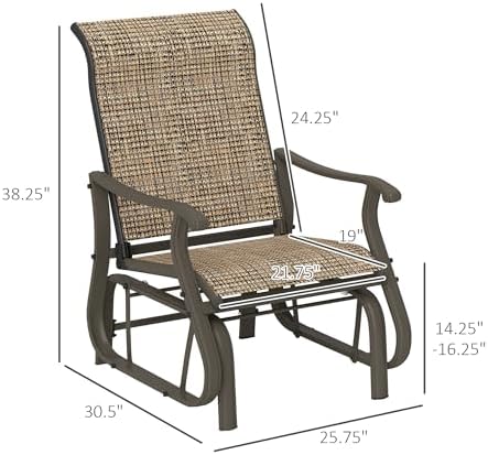 Comfortable Outdoor Glider Chair - Image 2