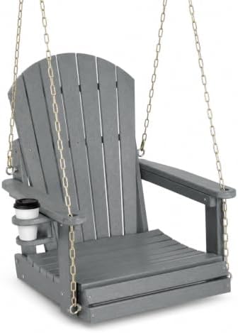 VINGLI HDPE Porch Swing, 2.2FT Patio Swing by VINGLI