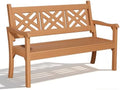 54" Poly Lumber Outdoor Patio Bench Weatherproof by PsilvamGardenFurniture