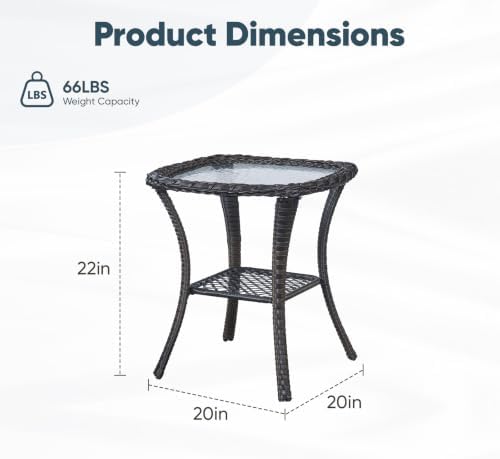 Belord Small Outdoor Side Table - Image 2
