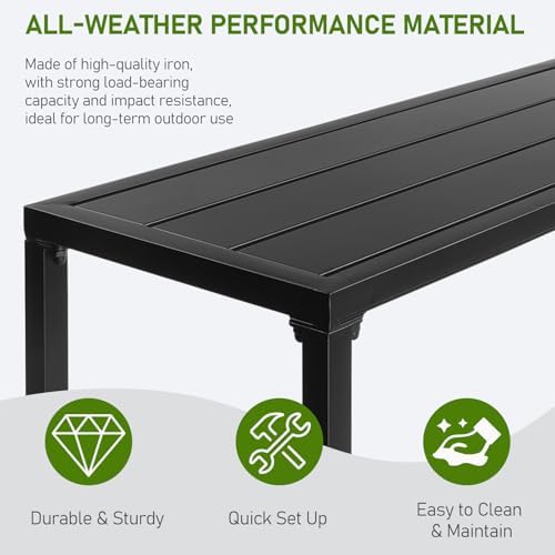 Outvita Outdoor Bar Table with Wheel - Image 5