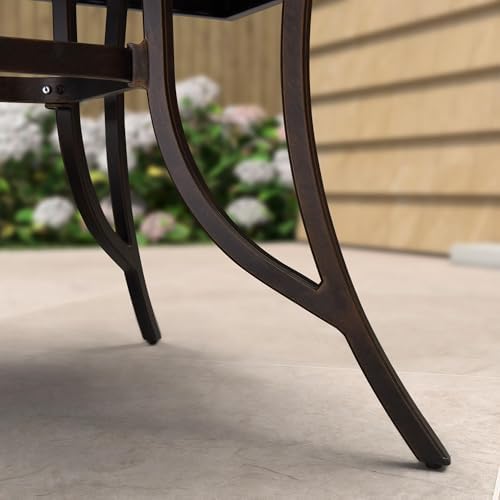 PURPLE LEAF Outdoor Cast Aluminum Dining Table 92.91" - Image 7