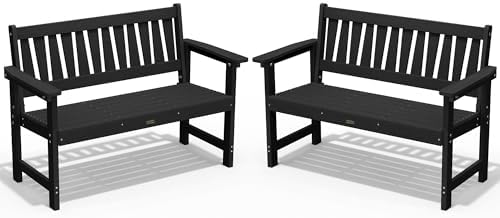 YEFU Outdoor Bench, Garden Bench, All-Weather by YEFU