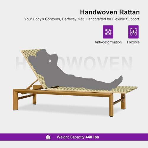 PURPLE LEAF Oversized Outdoor Lounge Chair French Set of 2 - Image 6