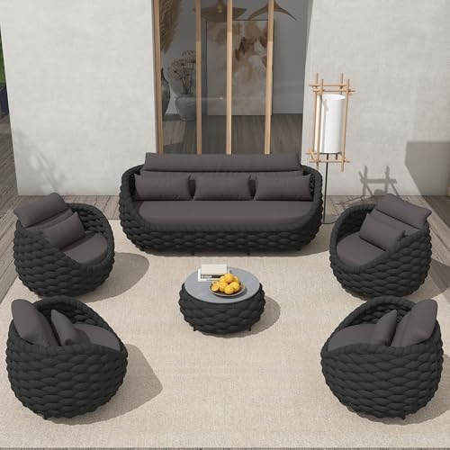 TWT 6-Piece Aluminum Patio Furniture Set by TWT