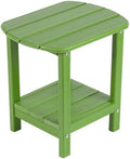 Nalone Adirondack Side Table, 16.5" Outdoor End Table, HDPE Plastic, Small by NALONE