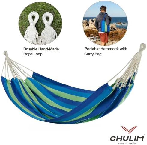Brazilian Double Hammock with Tree Straps, King Size, 500 lbs Capacity - Image 6
