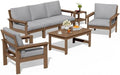 SERWALL HDPE Outdoor Patio Furniture Set Outdoor Couch by SERWALL