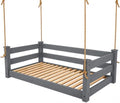 Amish Made Graphite Twin Bed Hanging Daybed Made in USA by EcommersifyInc