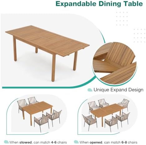 Patiorama 7 Piece Outdoor Dining Set - Image 7