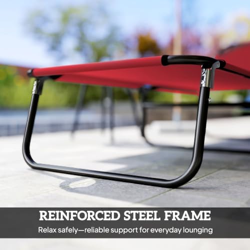 Outsunny Folding Chaise Lounge Chair - Image 6