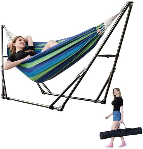 Portable Hammock with Stand for Outside or Inside, No Tree Required by LIEVIM