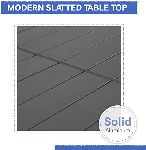 Soleil Jardin Aluminum Extendable Outdoor Dining Table - Image 6