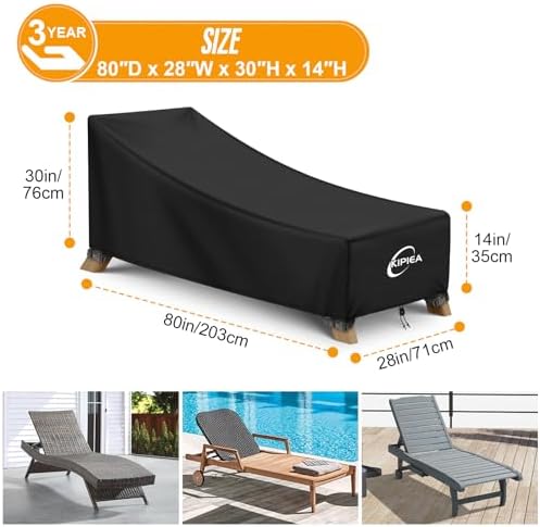 Waterproof Patio Lounge Chair Covers - Image 2
