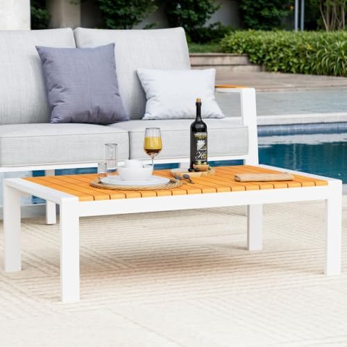 Aluminum Outdoor Patio Coffee Table - Image 3