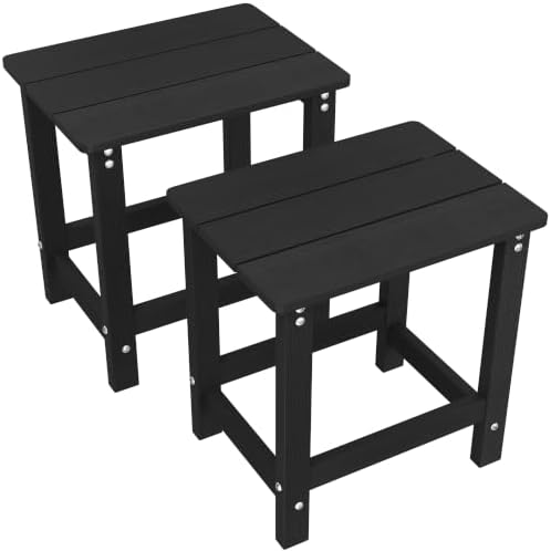 MXIMU Outdoor Side Table Set of 2, Adirondack Table, All Weather by MXIMU