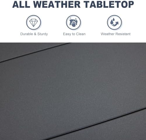 VICLLAX Outdoor Patio Dining Table - Image 4