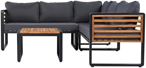 Modern L-Shaped Outdoor Conservation Sofa Set - Image 6
