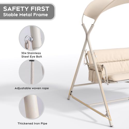 Heavy-Duty Outdoor Swing Chair - Image 6
