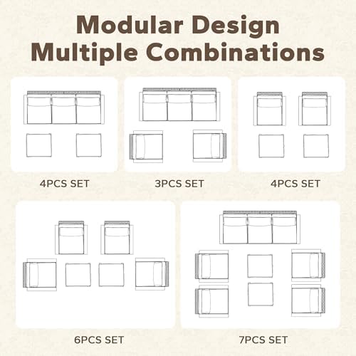 4 Pieces Patio Furniture Set - Image 7