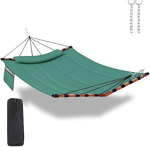 12FT 2 Person Hammock with V Shaped Spreader Bar -Lake Blue by Tegerdeger