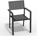Aluminum Outdoor Patio Dining Chairs, All-Weather Furniture by CIOKEA