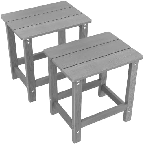 MXIMU Outdoor Side Table Set of 2, Adirondack Table, All Weather by MXIMU