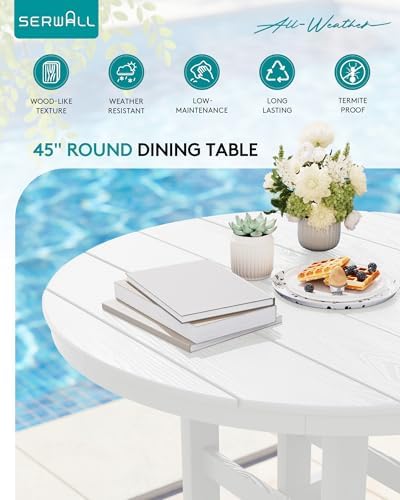 SERWALL 5-Piece Patio Dining Set - Image 4