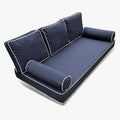 Outdoor Daybed Cushion Cover Twin, Daybed Mattress Bolster Pillow Fitted Sheet by Unknown