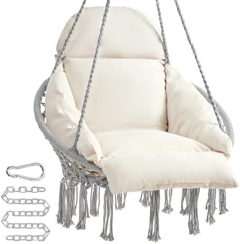 SONGMICS Hanging Chair, Boho Swing Chair by SONGMICSbySONGMICSHOME