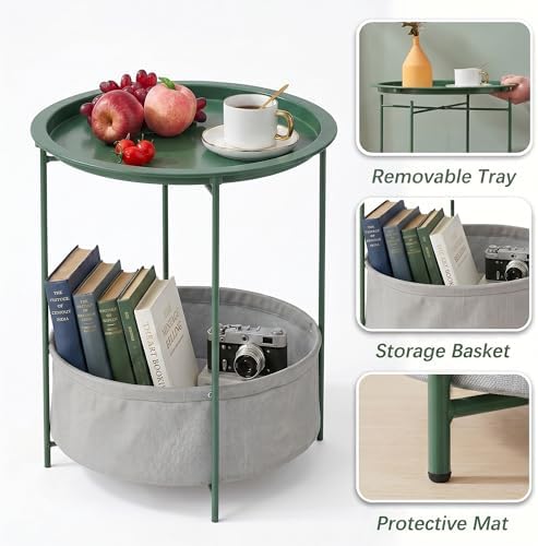 VECELO Round Side/End Table - Image 4
