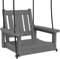 SERWALL HDPE Single Porch Swing, Heavy Duty Single Person Swing Chair by SERWALL