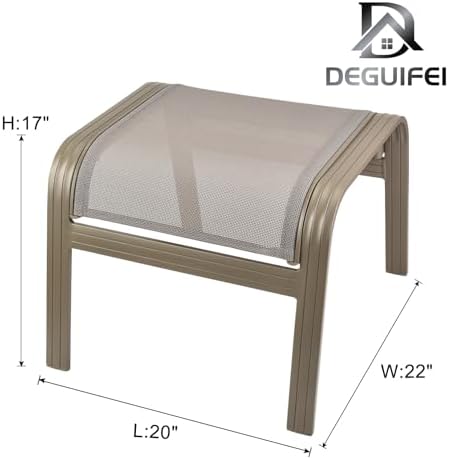 Outdoor Ottoman Patio Footstools, 2 Set - Image 3