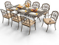 9-Pcs Cast Aluminum Patio Dining Set by Unknown