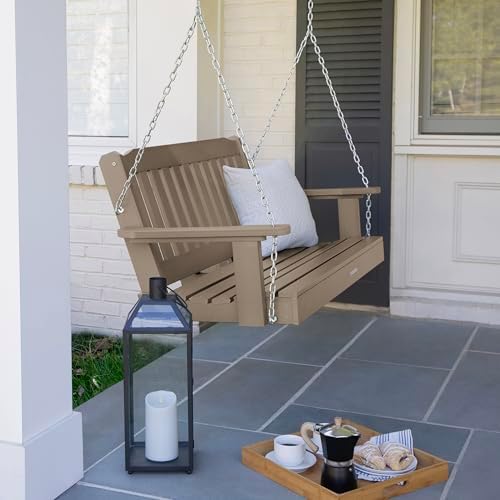 Highwood Lehigh Porch Swing, 4 Feet, Woodland Brown - Image 3