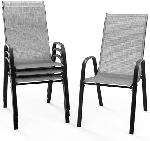 VINGLI Patio Chairs Set of 4 by VINGLI