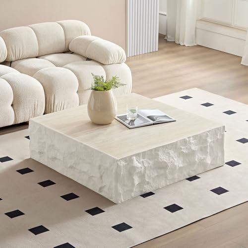 Square Coffee Table for Living Room Modern Center Table for Apartment, No Need by JURMALYN