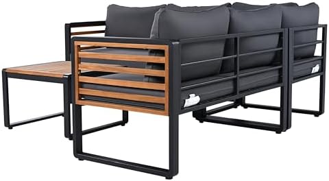 Modern L-Shaped Outdoor Conservation Sofa Set - Image 7