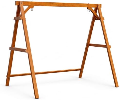 VINGLI 6.9FT Wooden Porch Swing Frame by VINGLI