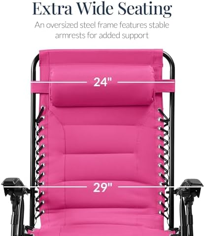 Best Choice Products Oversized Padded Zero Gravity Chair Recliner - Image 3